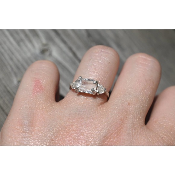 Natural Diamond Ring, Raw Diamond Ring, Uncut Diamond Ring, Engagement R… - Picture 5 of 5